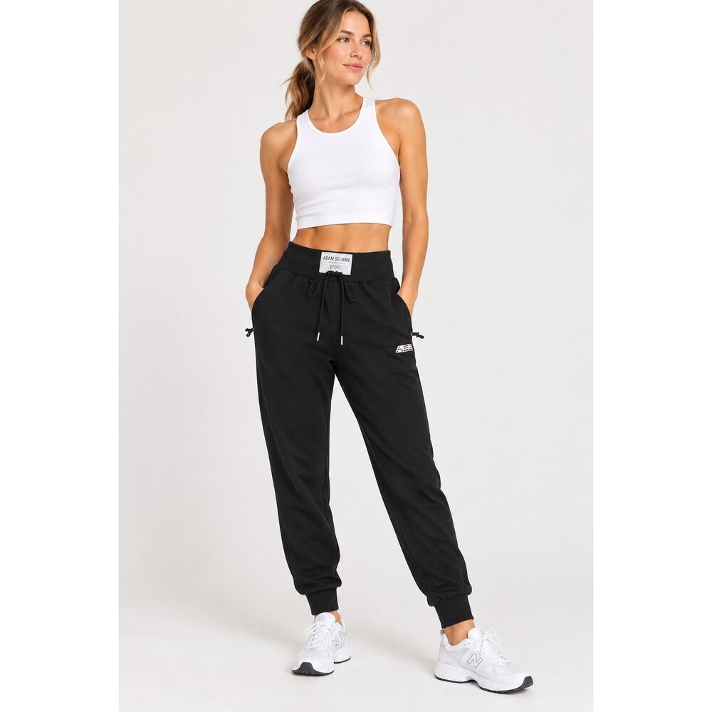 Adam Selman Sport Sweatpants Women’s S Black High Rise Joggers Gym Athleisure